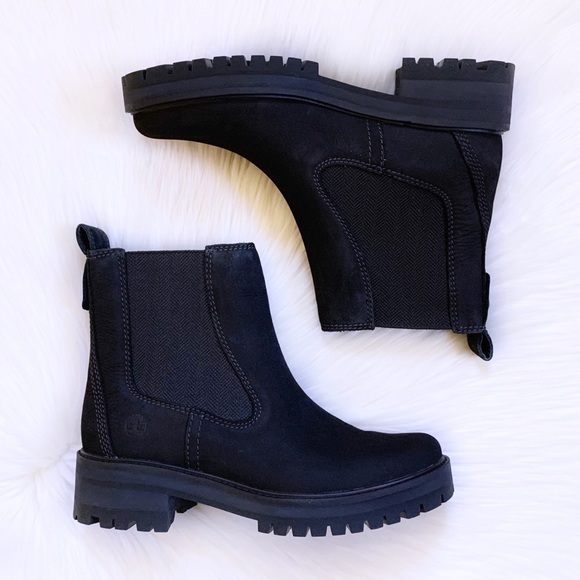 Timberland Courmayeur Valley Chelsea Black Boots - Picture 5 of 7